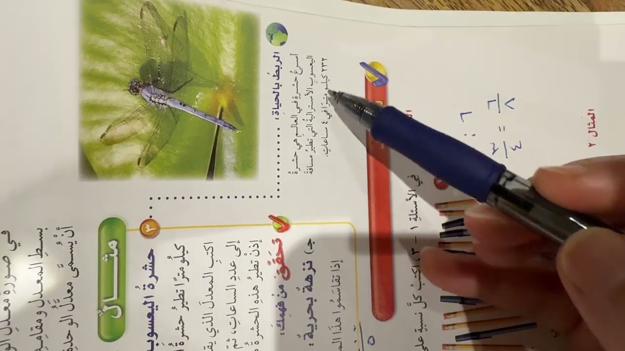 1-7 النسبه والمعدل 