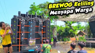 Brewog  Menyapa Warga Simulasi Karnaval Sumbersari Nganjuk