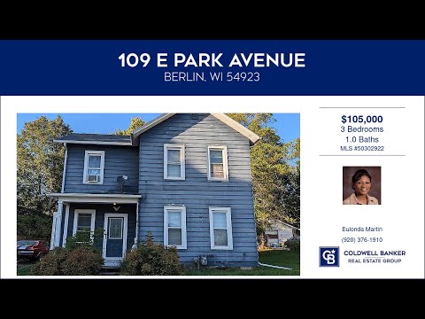 109 E PARK Avenue, Berlin, WI home video tour