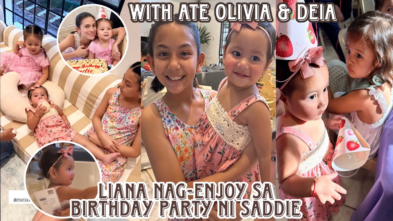 Liana nag-enjoy sa birthday party ni Saddie anak ni Bianca King kasama sina Olivia, Deia anak ni Iza
