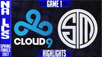 Cloud 9  vs TSM Highlights Game 1 - 2017 NA LCS Spring Finals - C9 vs TSM G1