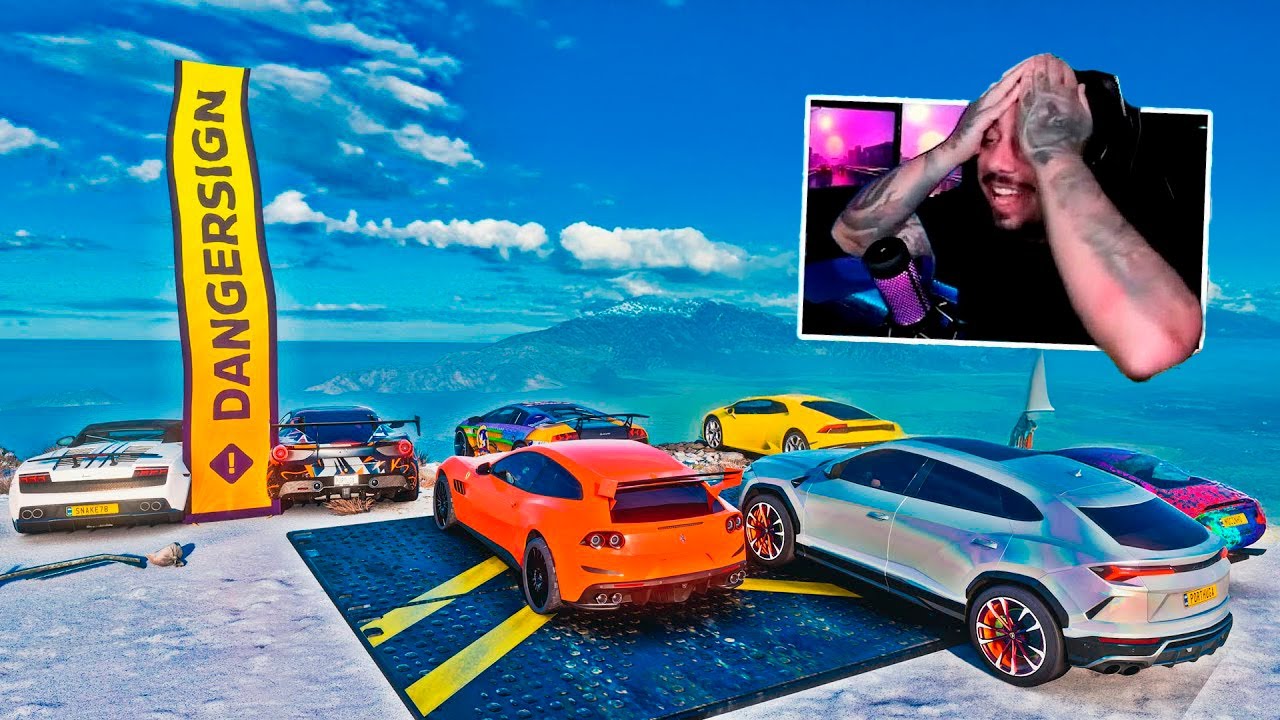 LADEIRA DA MORTE SEM FREIO - Ferrari VS Lamborghini - Forza Horizon 5