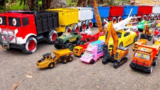 MENEMUKAN MAINAN; Excavator, Forklift, Truk, Crane, Mobil Pemadam, Mobil Polisi, Bulldozers, Pesawat