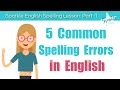 Common Spelling Errors in English Quiz