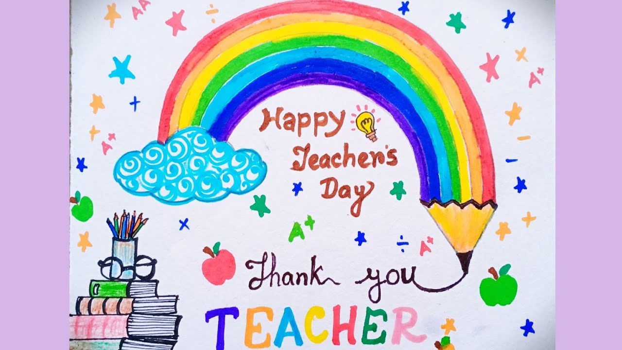 World Teachers Day Drawing in PSD, Illustrator, SVG, JPG, EPS, PNG -  Download | Template.net