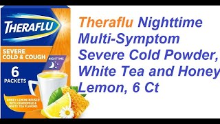Download lagu Theraflu Nighttime Multi Symptom Severe Cold Powder, White Tea and Honey Lemon, 6 Ct