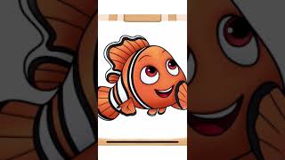 SHORT| Coloring Nemo on Disney Coloring World App screenshot 2