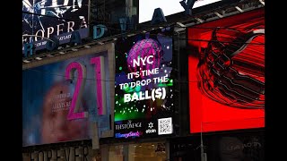 Honeysuckle Founder Ronit Pinto Presents: Drop the Balls NYC BILLBOARD: The Future is Female