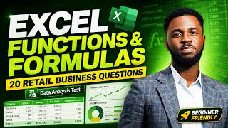 Excel Functions and Formulas for Beginners Retail Sales Data Analysis Test