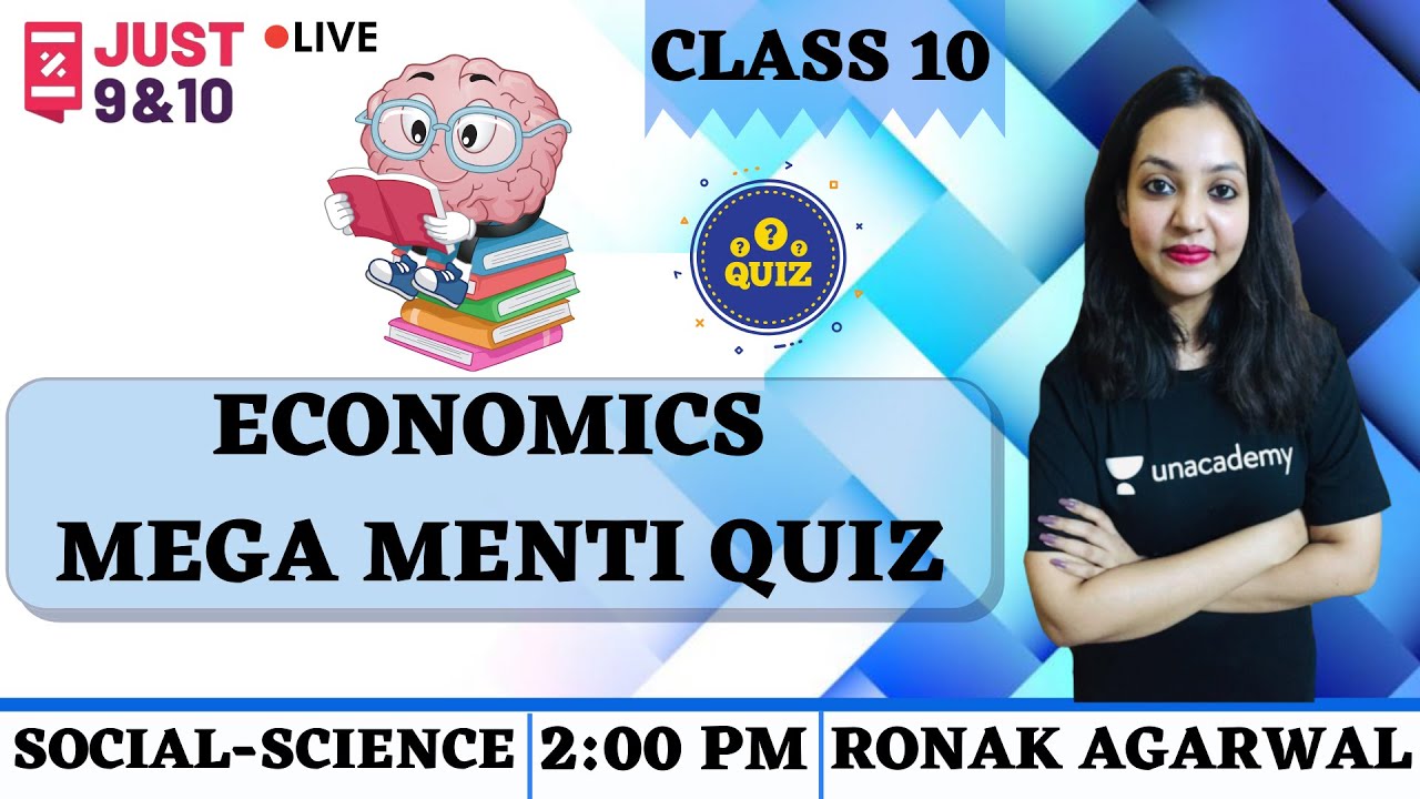Economics | Mega Menti Quiz | Social Science | Class 10 | Just 9th and 10th | Ronak Agarwal
