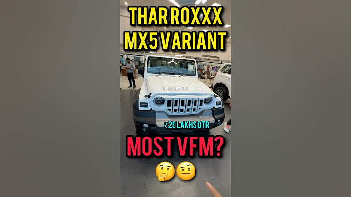 Best variant to purchase? MAHINDRA THAR ROXX MX5 ₹20 lakhs on road #tharroxx #mahindrathar