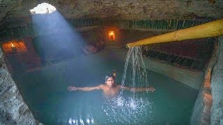 Amazing building skills ! Buİld secret tunnel swimming pool and underground houses.