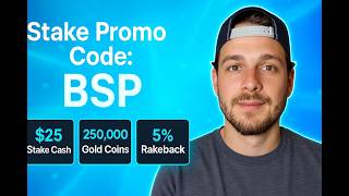 Stake US referral code (BSP): $25 Stake Cash + 250,000 Gold Coins + 5% Rakeback