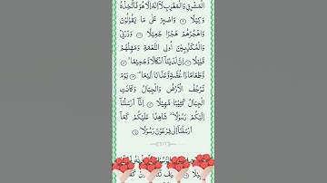 سورة المزمل بصوت القارئ علاء عاقل حفظه الله ورعاه