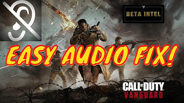 How To Fix Audio Glitch In Call Of Duty Vanguard!