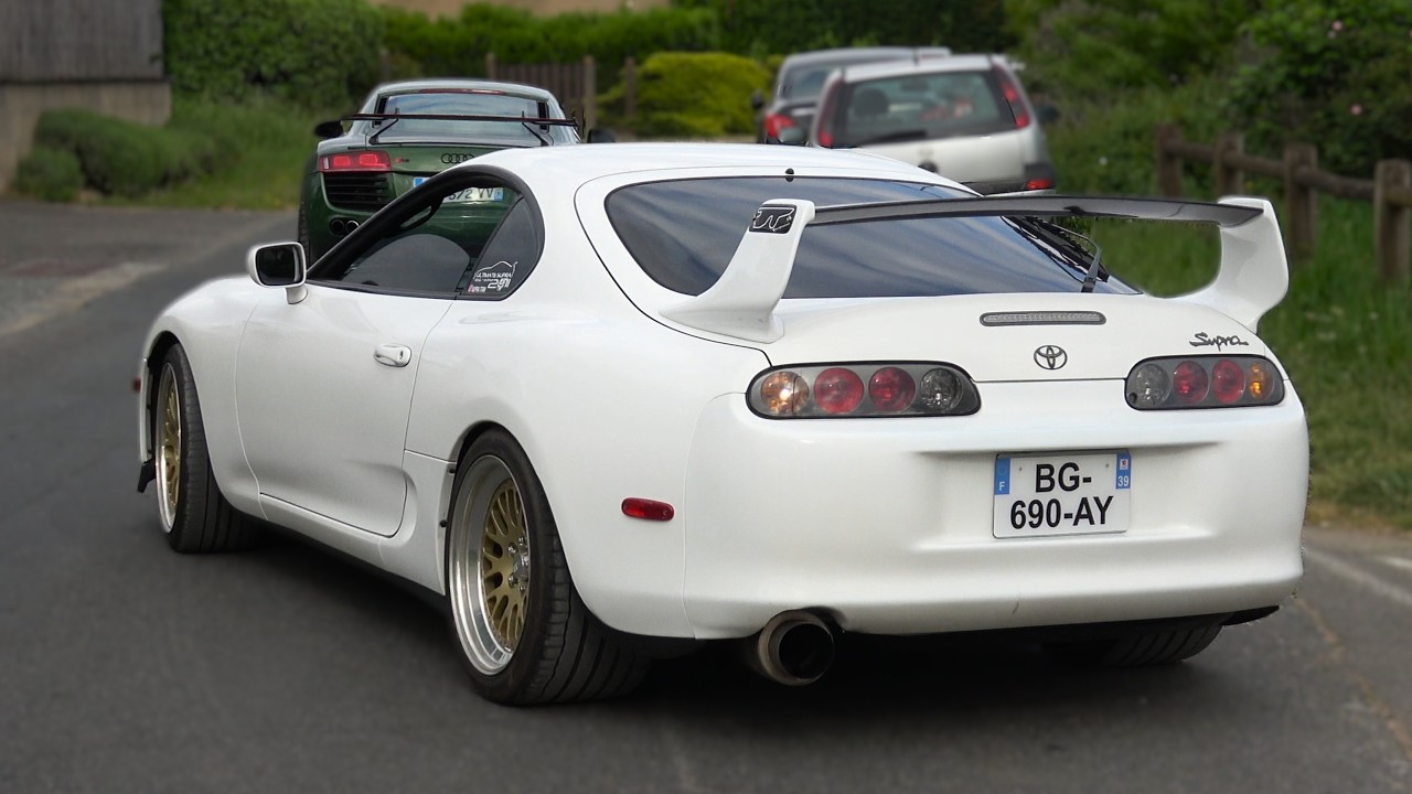 Subra R8 Modified Cars leaving carmeet - 750HP Supra Mk4, R8 V8 X-Pipe, M4 CS ...