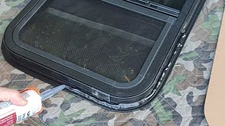 Installing a window in a trailer (cargo trailer conversion) van life