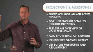 Full Projections & Milestones Slide - Creating The Killer Business Plan Update
