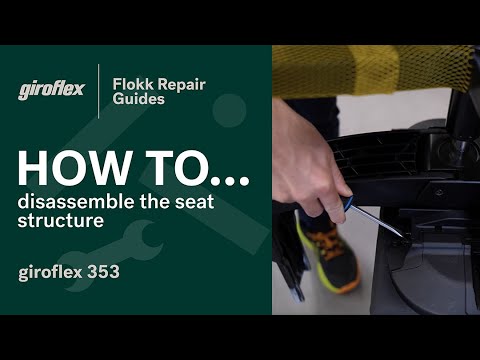 How to disassemble the seat structure | giroflex 353 | Flokk Repair Guide