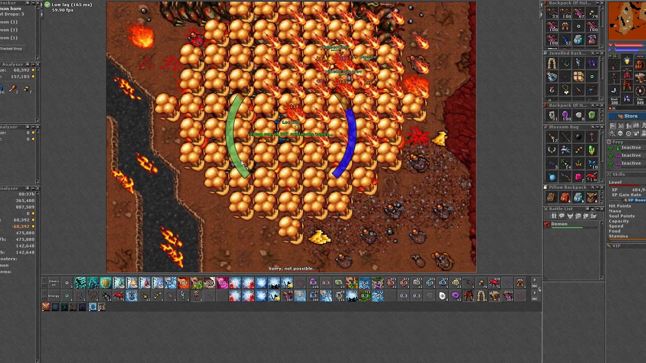 Yalahar Demon Hunt during Rapid Respawn Event over 200 Demons/h YouTube