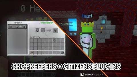 Shopkeepers + Citizens Plugin Tutorial | Links In Desc.