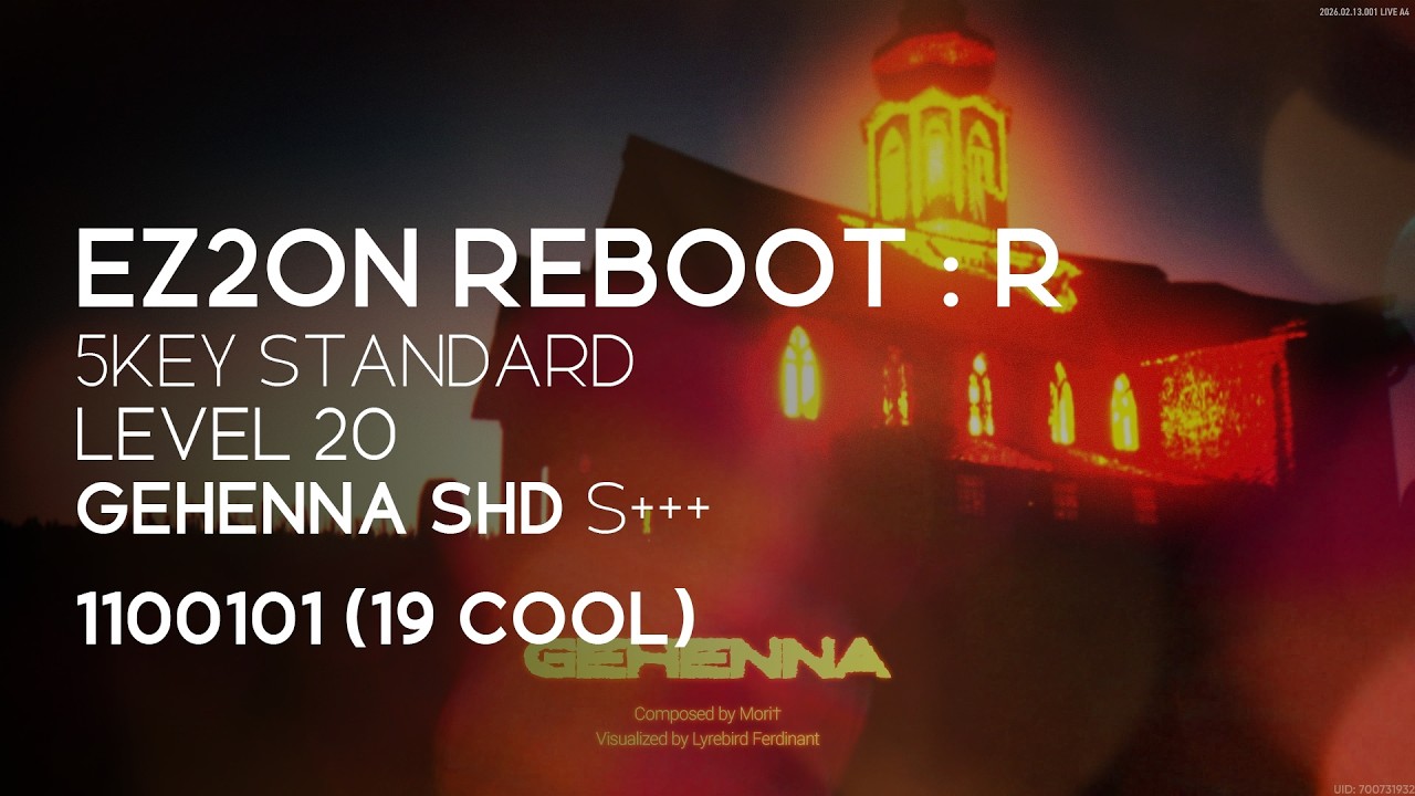 [EZ2ON REBOOT : R] 5KEY STANDARD GEHENNA SHD (20) S+++