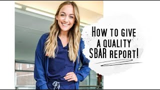 How to give Bed Side Nursing Report (SBAR Report)