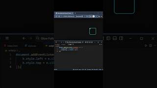 Glow Follow Box using HTML CSS and JavaScript. #animation #coding #webdesign #webdevelopment