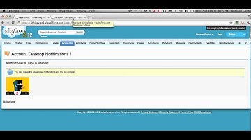 Force.com streaming API - Chrome Desktop Notifications