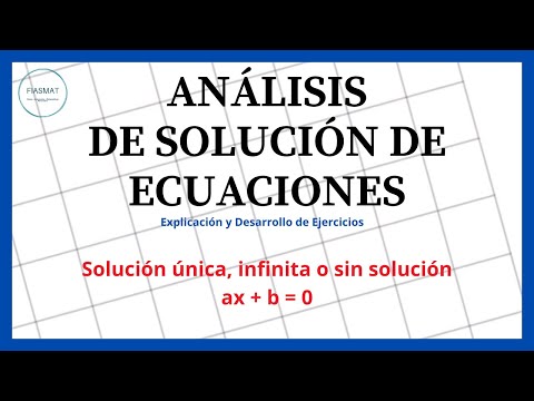 Video: ¿Qué son soluciones infinitas en ecuaciones?