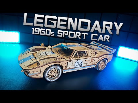 Механічний 3D конструктор Cпорткар UGT-24, 970 деталей, видео 1