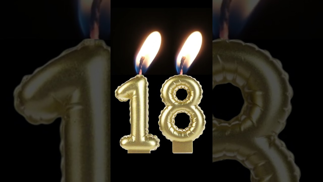 🔥 Birthday Candle - 18th Birthday Candle 🎈🥳