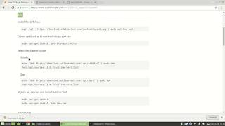 Como instalar Sublime Text en Linux Mint 19 siguiendo instrucciones