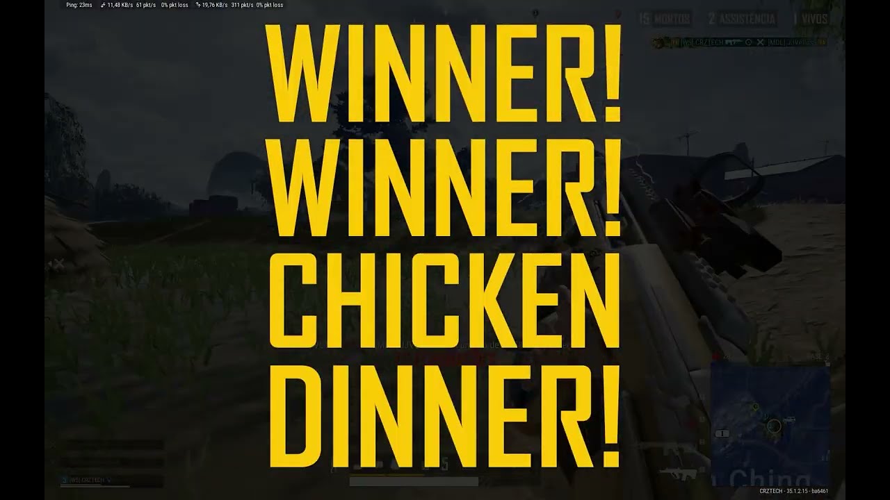PUBG BR Server - Partida Completa + 15 Kills vs 3-man Squad