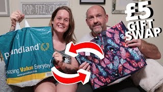 POUNDLAND GIFT SWAP WITH MY AGE-GAP BOYFRIEND CHALLENGE