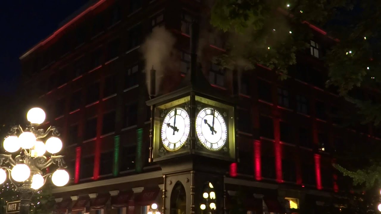 Vancouver, British Columbia Gastown Steam Clock Chimes HD (2014