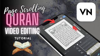 Page Scrolling Quran Tilawat Video Editing | VN Video Editor #quranrecitation #videoediting screenshot 4