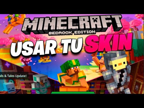CAMBIAR TU SKIN MINECRAFT BEDROCK 1.20 y PÁGINA PARA BUSCAR SKINS - YouTube