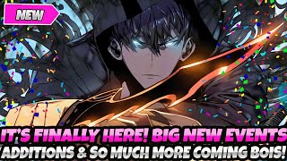 *LET'S GOOOO! IT'S FINALLY HERE* BIG NEW EVENTS, ADDITIONS & MUCH MORE INCOMING (Solo Leveling Arise