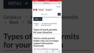 Open Work Permit For Study Permit Holders in Specific Conditions