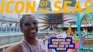 Boarding the NEW LARGEST Cruise Ship In The World | Royal Caribbean Icon Of The Seas!