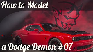 3D Car Modeling Tutorial pt.7 | Modeling a Dodge Demon