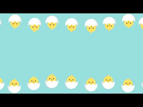 無料背景動画素材072/ひよこ/たまご/上下/こども/ループ