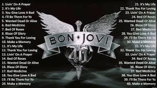 Bon Jovi Greatest Hits Playlist Full Album ~ Best Rock Rock Songs Collection Of All Time