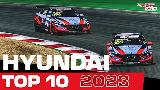 The best of Hyundai - Top 10 Actions | 2023 Kumho TCR World Tour