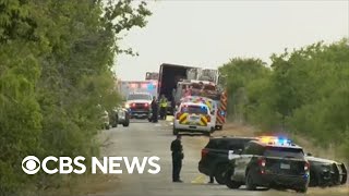 Authorities working to identify dozens of migrants found dead in Texas truck