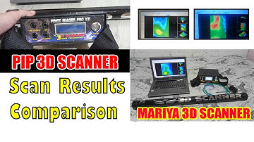 PIP 3D UNDERGROUND SCANNER and MARIYA 3D UNDERGROUND SCANNER SCAN RESULTS COMPARISON