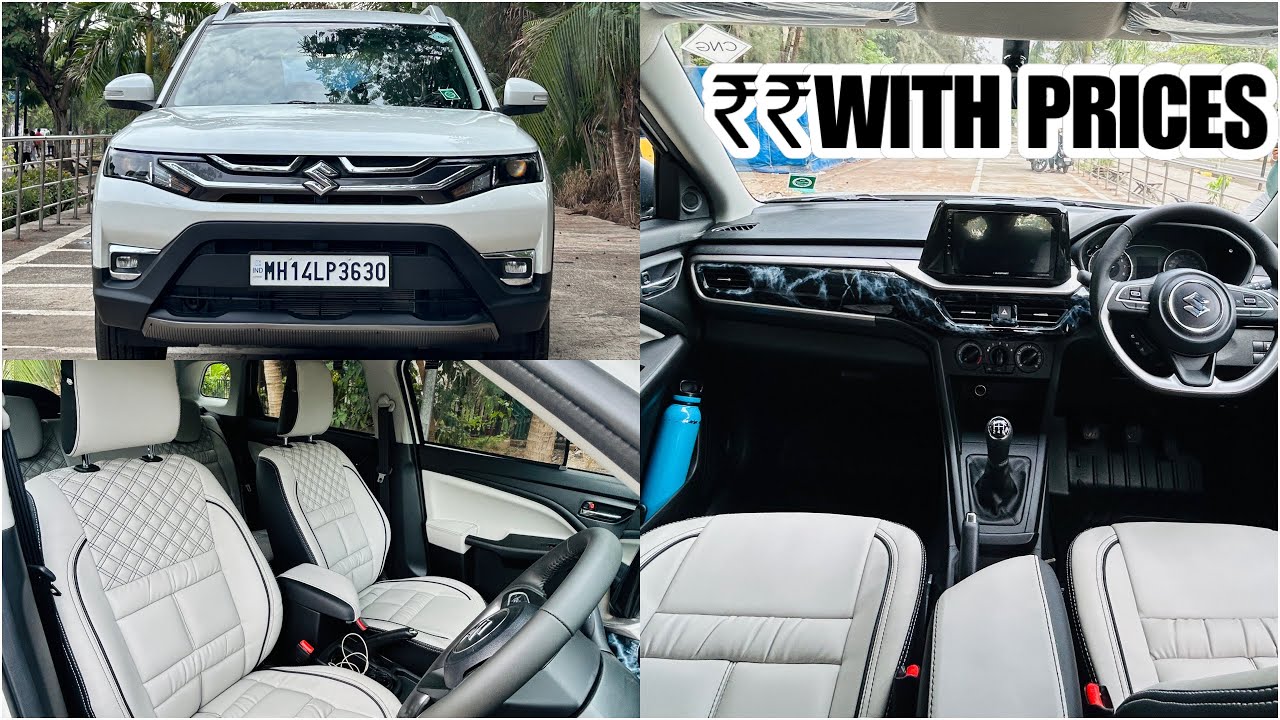 BREZZA 2024 LXI CNG UPGRADED WITH TOP MODEL REAR HEADREST ARMREST AND