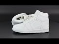 Высокие баскетбольные кроссовки на меху Nike Air Jordan 1 Retro White в белом цвете видео