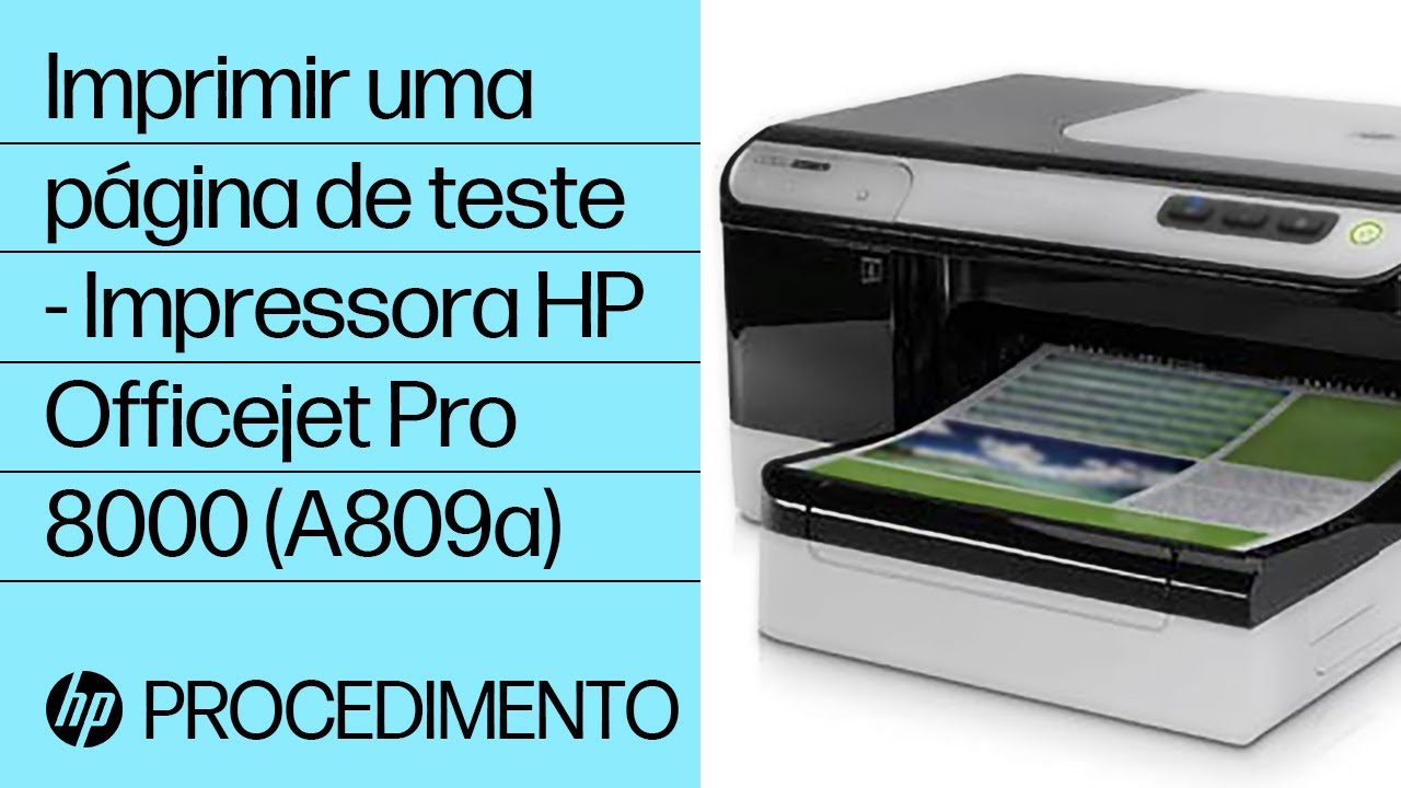 Luzes piscando na impressora HP Officejet Pro 8000 (A809n) | Suporte ao  cliente HP®